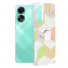 Techsuit - Marble Series kryt pre Oppo A78 4G - Purple Hex (fialový) KF2315625