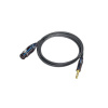 Canare L-2T2S mikrofónový kábel 6,0 mm, XLR (F) / JACK TRS 6,3 mm 2 m, BLK 6949