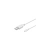 PremiumCord Kabel micro USB 2.0, A-B 20cm, bílá (ku2m02fw)
