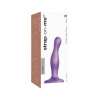 Strap-on-me Curvy S - zvlnené dildo s nožičkami (fialové)