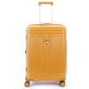 Veľký cestovný kufor na kolieskach polycarbon TSA 100l Airtex 649 žltá