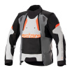 bunda HALO DRYSTAR, ALPINESTARS (světle šedá/tmavě šedá/černá/červená fluo) 2023 M100-875