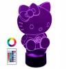 Nočná lampa do detskej izby - XL LED 3D lampa Hello Kitty Name Grawer (XL LED 3D lampa Hello Kitty Name Grawer)