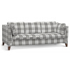 Dekoria Poťah na sedačku Stockholm 3 - os., sivo - biele káro, Poťah na sedačku Stockholm 3-os., Edinburg, 115-79