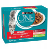 Purina ONE Sterilcat hovädzie losos morka v šťave 12 x 85 g