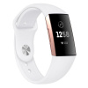 BStrap Silicone Small remienok na Fitbit Charge 3 / 4, white SFI007C02