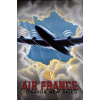 OBRÁZOK vintage retro 'AIR FRANCE' plátno 90 cm (OBRÁZOK vintage retro 'AIR FRANCE' plátno 90 cm)