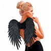 Anjelské krídla čierne 50x50 cm Halloween