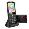 EVOLVEO EasyPhone XO, mobilní telefon pro seniory s nabíjecím stojánkem (černá barva) EP-630-XOB