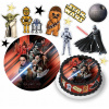 DIGITÁLNA TLAČ Jedlý obrázok na tortu STAR WARS Hviezdne vojny + POSTAVY TEXT 14
