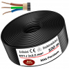 MAS-Premium Uzemňovací kábel napájací kábel 100 m NYY-J 3x2,5 mm² elektrický kábel