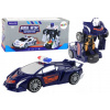 Lean Toys Policajné auto a Transformer 2v1 modré