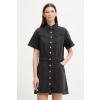 Levi's šaty rifľové SS LOGAN WESTERN 005I6 čierna L
