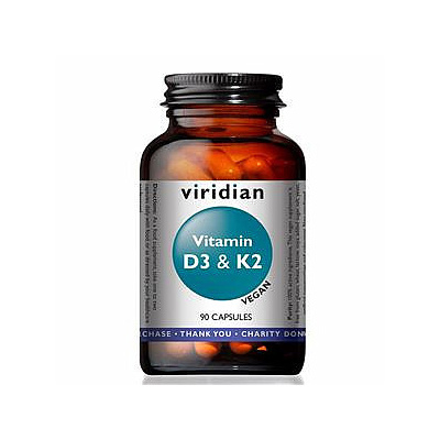 VIRIDIAN NUTRITION Viridian Vitamin D3 & K2 90 kapsúl
