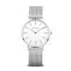 Hodinky Bering 14134-004 Dámske Ušľachtilá oceľ analógové batéria (Quartz) strieborná biela strieborná bez funkcií 3 ATM (30 m) zafírové milánsky ťah 34 mm