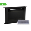 Klarstein Victoria Downdraft digestor | 60 cm | A | 8 úrovní + boost | až do 713,8 m³/h | 120 W (CGCH3-Vic.Downdr-60B)