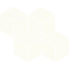 PARADYZ Univerzálna lisovaná mozaika Romb Hexagon 20,4 x 23,8 x 0,6 cm, bianco, MP204X2381UNIWBIROHE