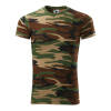 MALFINI Tričko Camouflage 144, krátký rukáv, unisex MAL-1443317 2XL Maskáčová hnědá