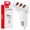Amio 03885 Nabíječka do auta 3x USB-A 3.1A 12/24V -