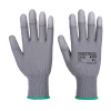 PORTWEST Portwest A121 Rukavice PU Fingertip - Sivá, XL Sivá, XL