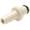 Hadicová spojka CPC NW3,2, PP, pre hadice Ø 1,6 mm, diel samec: hadicová násadka, ventil (5 ks)