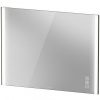 Duravit XViu - Zrkadlo 1020x800 mm s osvetlením, čierna matná XV70430B2B2