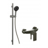 kielle Vega Sprchový set s batériou, tyčou, hadicou a sprchovou hlavicou, gun metal 20618SP13
