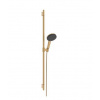 Hansgrohe Raindance Alive Select S - Set sprchovej hlavice, tyče a hadice, 3 prúdy, EcoSmart, kefovaný bronz 24603140