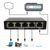 Rozdeľovač LAN 5 portov Gigabit Ethernet RJ45 1000 MB pre internet