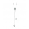 For Silver Náhrdelník s Moissanitom 1ct Srdce - Striebro 925