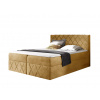 Wilsondo Čalúnená boxspring posteľ Paros Lux s vrchným matracom - žltá Kronos Rozmer: 160x200