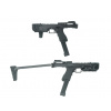 ACETECH Airsoftová pištoľ Drumfire GBB so sklopnou pažbou a imitáciou výšľahu