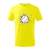 Baseball lopta v triku - Tričko detské bavlnené - 146 cm/10 rokov ( Citrónová )
