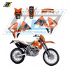 Blackbird Polepy na motocykel (sada polepov Dream) KTM EXC+EXCF / 01-02 - typ polepov Dream4