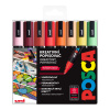Sada Posca PC-5M, SUMMER, 1,8 - 2,5 mm (8 ks)