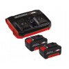 Einhell - Súprava Twincharger Kit 1 3A rýchlonabíjačky a 2x aku 18 V Li-Ion 4,0 Ah 4512112