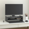 vidaXL Stojan na monitor sivý 50x27x15 cm masívna borovica - Sivá - 149841-2411