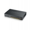 Zyxel GS1920-8HPv2, 10 Port Smart Managed Switch 8x Gigabit Copper and 2x Gigabit dual pers., hybrid mode, 130 Watt PoE, fanless (GS1920-8HPV2-EU0101F)
