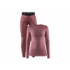 Craft Womens Set CORE Wool Merino červená dámský funkční set (1909710-414200) L