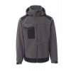PAYPER PERFORMER 2.0 001473-0053 / Softshellová bunda s odnímateľnou kapucňou - smoke/black XL