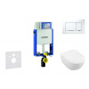 Geberit Kombifix Modul na závesné WC s tlačidlom Sigma30, biela/lesklý chróm + Villeroy Boch - WC a doska, DirectFlush, SoftClose, CeramicPlus 110.302.00.5 NI5
