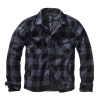 BRANDIT košeľa LUMBERJACKET dlhý rukáv flanel ČIERNO/SIVÁ veľ.XXL