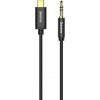Baseus CAM01-01 USB type C M - Jack 3,5 mm M, 1,2m, černý