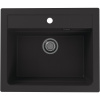 Alveus Granitový drez Atrox 30, čierna, 59 x 50 cm