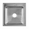 Kuchynská batéria - Oceľový umývadlo Junak Kuchinox 50 x 50 cm oceľ (Kuchynská batéria - Oceľový umývadlo Junak Kuchinox 50 x 50 cm oceľ)