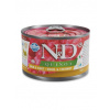 N&D QUINOA Dog konzerva Skin & Coat Quail & Coconut Mini 140 g