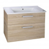 AQUALINE VEGA umývadlová skrinka 98x60x43,8 cm, 2xzásuvka, dub platin VG903