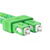 LANBERG optický patch cord SM SC/APC-SC/APC duplex 1m LSZH G657A1 průměr 3mm, barva žlutá