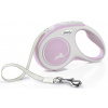 Vodítko FLEXI New Comfort S páska 5m/15kg ružové