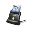 AXAGON CRE-SM4N, USB-A StandReader čtečka kontaktních karet Smart card (eObčanka), kabel 1.3m (CRE-SM4N)